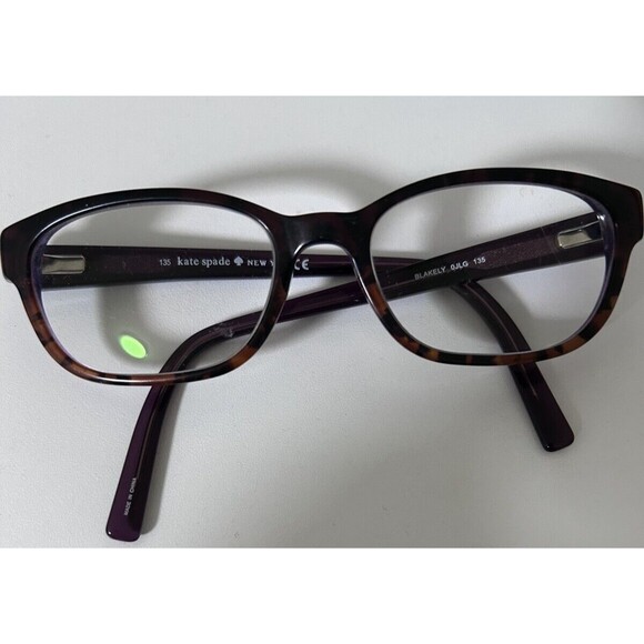 Kate Spade Blakely OJLG-135 glasses Womens purple tortoise frames only - Picture 1 of 12